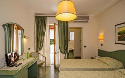 Camera Superioru00a0Matrimoniale/Doppia con Letti Singoli con Vista Giardino 