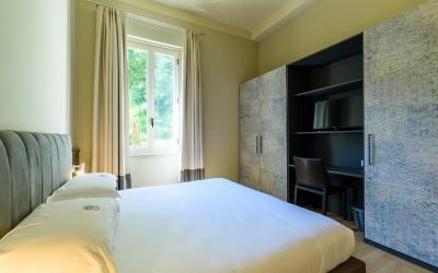 Camera Deluxe Matrimoniale/Doppia con Letti Singoli con Vista Giardino