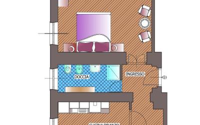 Appartamento con 1 Camera da Letto