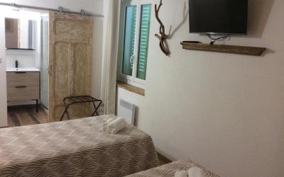 Chambre Lits Jumeaux avec Salle de Bains Privative