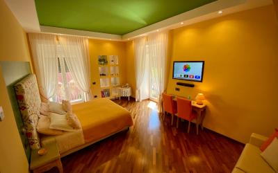 Camera Superioru00a0Matrimoniale/Doppia con Letti Singoli con Vista Giardino 