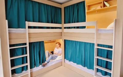 Lit dans Dortoir Mixte de 10 Lits