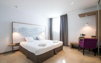 Chambre Double ou Lits Jumeaux - Accessible aux Personnes u00e0 Mobilitu00e9 Ru00e9duite