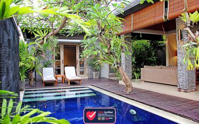 Vila 1 Kamar Tidur dengan Kolam Renang Pribadi dan Spa Gratis 