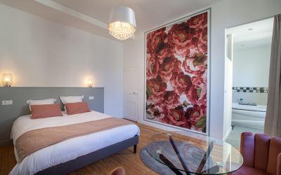 Chambre Lit King-Size avec Baignoire Spa