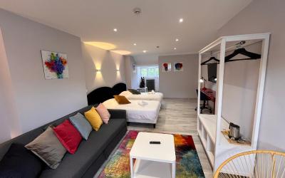 Chambre Double ou Lits Jumeaux avec Salle de Bains Privative