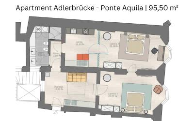 Appartamento con 2 Camere da Letto - Dependance a 150 m