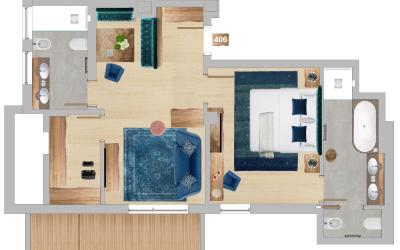 Suite Junior con Vista Montagna 