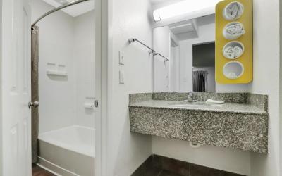 King Room with Roll-In Shower and Kitchen - Mobility Accessible/Non-Smoking
