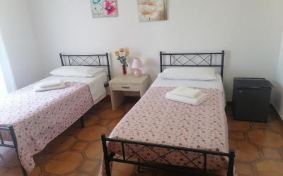 Camera Doppia con Letti Singoli con Vista Giardino