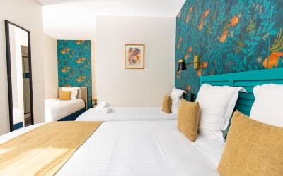Chambre Quadruple avec Vue sur Cour