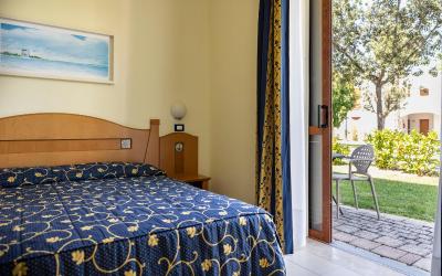 Camera Matrimoniale/Doppia con Letti Singoli con Vista Giardino