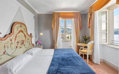 Camera Superior Doppia con Letti Singoli con Vista Lago