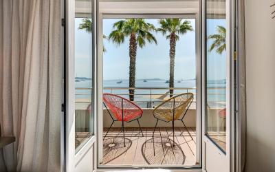 Chambre Lits Jumeaux Exu00e9cutive avec Vue sur la Mer