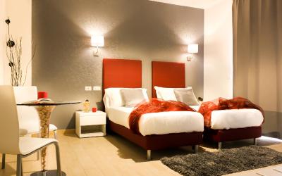 Camera Doppia con Letti Singoli con Bagno Privato 