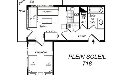 Appartement 1 Chambre (4 Adultes)