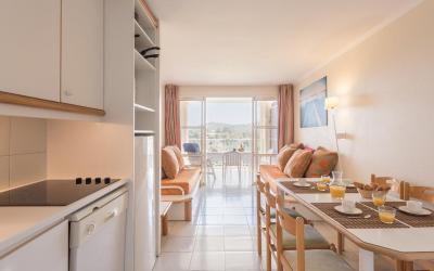 Appartement 1u00a0Chambre u00c9conomique avec Coin Nuit dans Alcu00f4ve et Terrasse (6u00a0Personnes)u00a0-u00a0Vue sur Mer