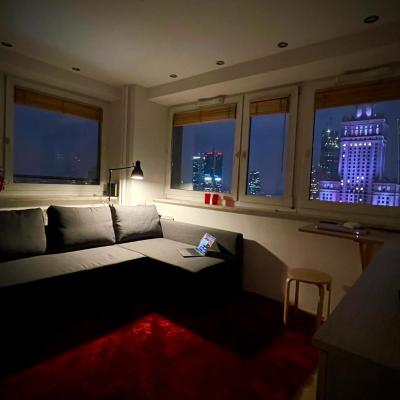 旅遊訂房 波蘭-華沙 Super Apartament RED Centrum Best View in Town 2x Metro Fast WiFi 300 Mbs Netflix AppleTV SmartTV Sp - 29篇評鑑 評分:7.7