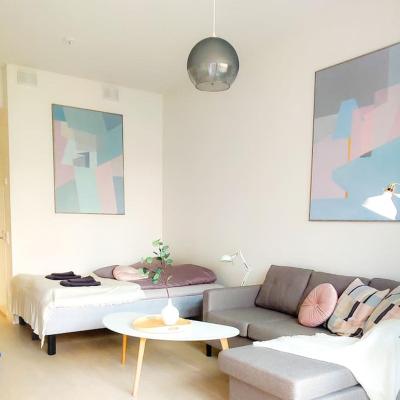 旅遊訂房 芬蘭-萬塔 New studio Pastel near Helsinki airport in Kivistö (New studio Pastel near Helsinki airport in Kivisto) - 39篇評鑑 評分:9.2