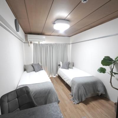 旅遊訂房 日本-東京 3 mins to Shinjuku sta by train! Twin beds,Projector,Appliances! - 5篇評鑑 評分:8.2