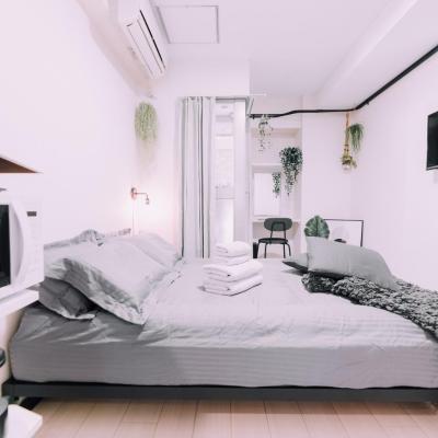 旅遊訂房 日本-大阪 Minimalist Loft Namba Compact Studio with a 24-hour Gym MA803