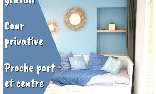 Superbe Maison 4 personnes entre le port et le centre, COUR PRIVATIVE, WiFi & Netflix gratuits