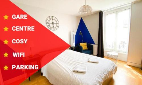 Mâcon - Gare - Centre Ville - Parking - Cosy - Wifi
