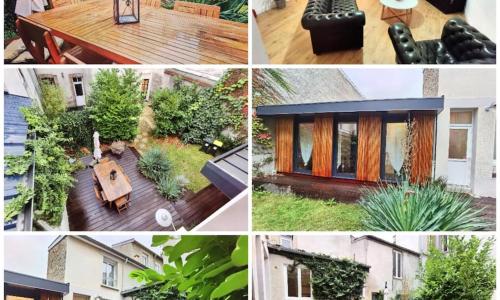 Maison de ville avec terrasse et jardin