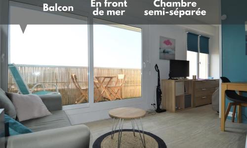 Studio avec chambre - Balcon et à 20m de la mer