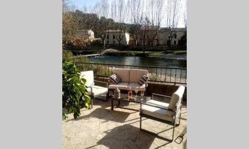 Character filled house overlooking the River Cesse