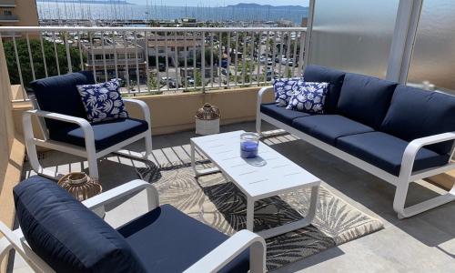 L'EFFET MER, DUPLEX SUR LE PORT AVEC SES 2 TERRASSES VUE MER