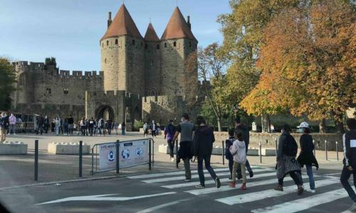 Romantic house - entrance to the medieval castle