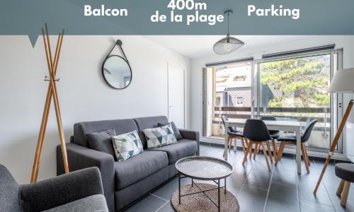 Appt lumineux - Avec balcon à 400m de la plage
