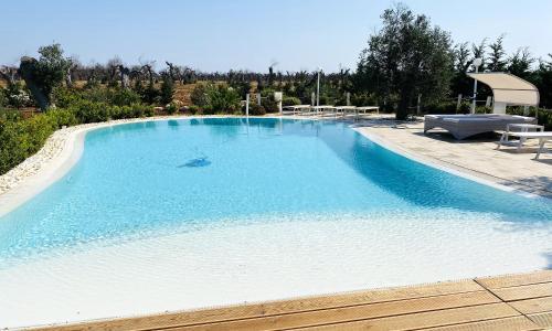 2 bedrooms apartement with shared pool enclosed garden and wifi at Nardo 5 km away from the beach