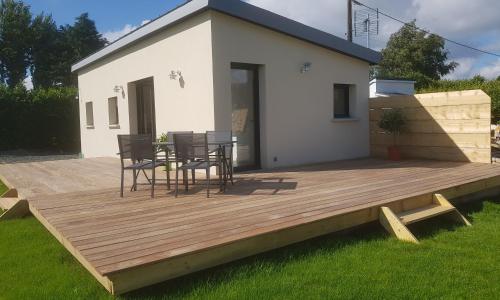 Petite maison neuve, plain-pied, proche des plages