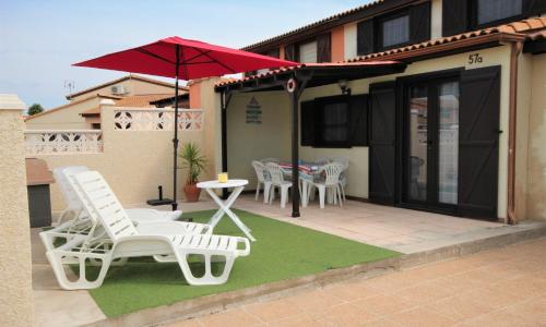 Belle villa de vacances climatisée, residence TAMARIS, wifi, 2 chambres 4 à 6 couchages, accès payant pour les piscines et animations , PORTIRAGNES PLAGE LRTAMA57