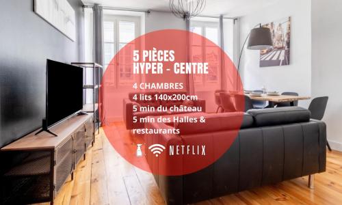 Appart & The City: 4 chambres hyper centre Halles Château