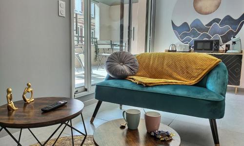 Le Fil d'Or - Terrasse, Box privé, Centre ville