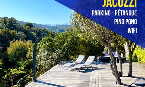 F3 non fumeur, jacuzzi, verdure à 3 mn de la mer