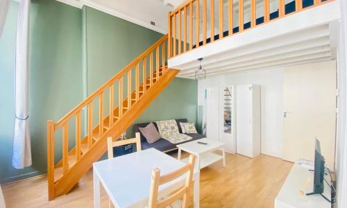 Coeur de ville, appartement moderne avec mezzanine