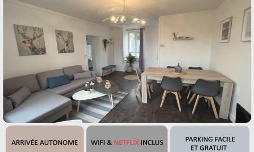 Triplex Carnot - Proche Docks 76, Kindarena et centre ville de ROUEN - Stationnement gratuit - NETFLIX - WIFI