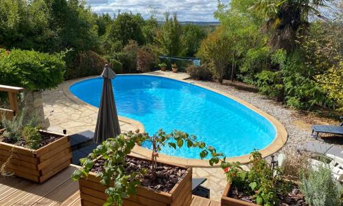 Maison de 2 chambres avec piscine privee jardin amenage et wifi a Bruniquel