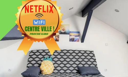 Atypique T1 Duplex - WIFI .Parking .Proche .Gare