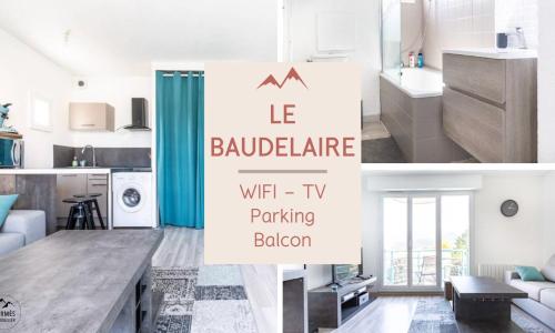 Le Baudelaire - Cosy Studio et Parking à Grenoble