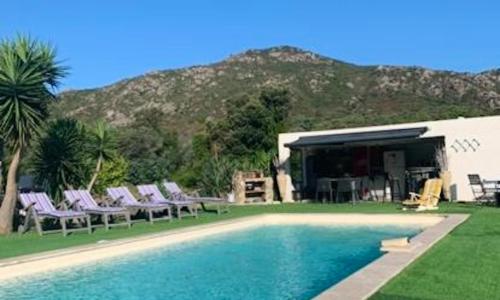 Villa de 5 chambres avec vue sur la mer piscine privee et jardin clos a Saint Florent
