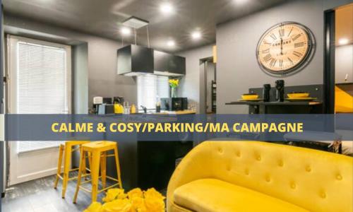 Black & y'hello T2 : WIFI/PARKING/ 5' centre-ville