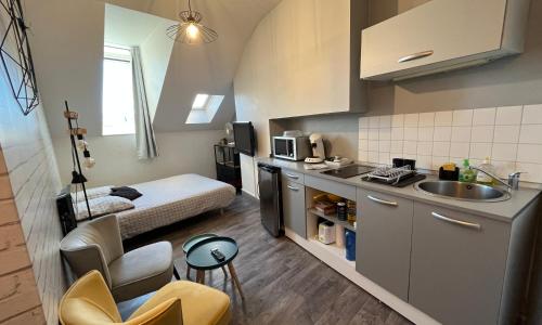 Charmant studio centre ville proche gare au calme coté cour