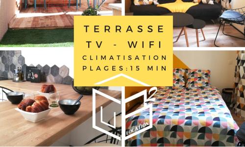 Le Cabanon du Pas du Loup - Studio climatisé RDC - proche mer