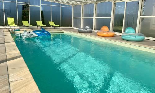 Piscine chauffée Villa mouettes de Loire