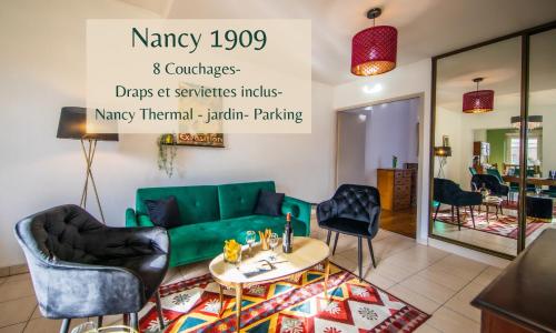 Nancy Thermal à 2 min -Le 1909- 8 pers- parking chez Julie